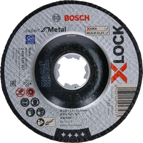 Bosch PRO Metal X-Lock Trennscheibe, 125 x 2,5 x 22,23 mm