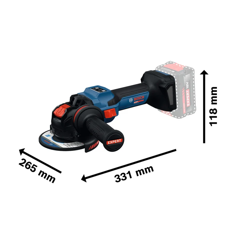 Akku-Winkelschleifer EXWX18V-15S