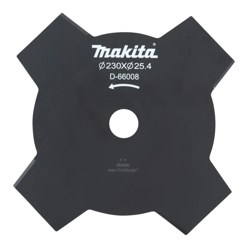Makita D-66008 4-Zahn-Schlagmesser 230 x 25,4 mm für Sensen und Freischneider