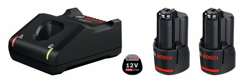 Bosch Starter-Set 2 x 12V3.0Ah + GAL12V-40