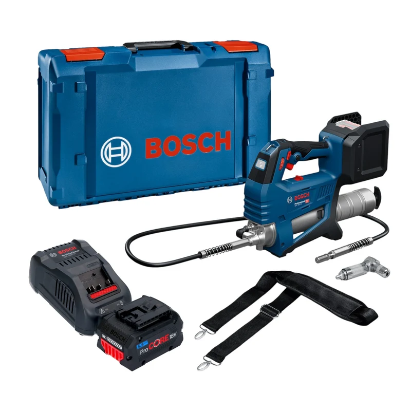 Bosch GFP 18V-10 Akku Fettpresse 18 V 10000 psi + 1x ProCORE Akku 5,5 Ah + Ladegerät + XL-Boxx