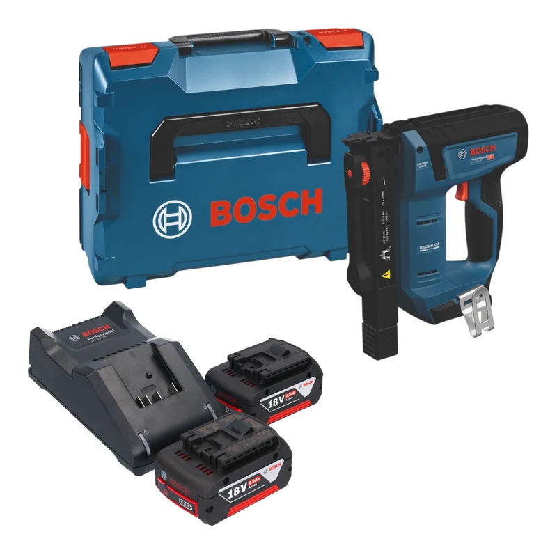 Bosch GTH 18V-14 Akku Holzklammerer 18 V 10,6 x 6 - 14 mm Brushless + 2x Akku 5,0 Ah + Ladegerät + L-Boxx