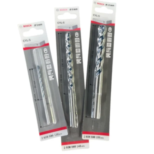 Bosch CYL-5 Betonbohrer mit Carbide Mischung Ø 3 - 14 mm ideal für Beton, Natur- und Kunststein