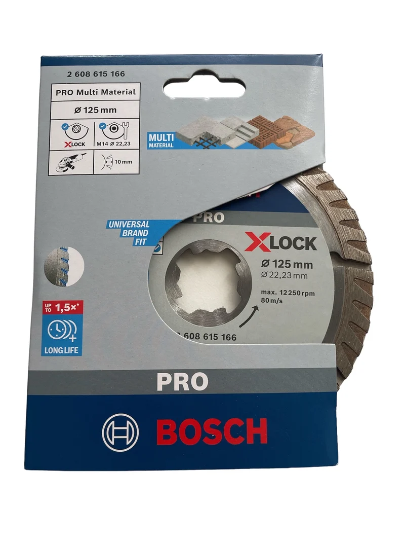 Bosch PRO Multi Material X-Lock Diamanttrennscheibe Ø 125 x 22,23 mm