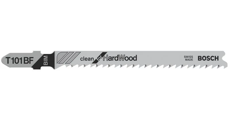 Bosch PRO Hardwood clean T101BF Stichsägeblatt, 100 mm, 5-tlg.