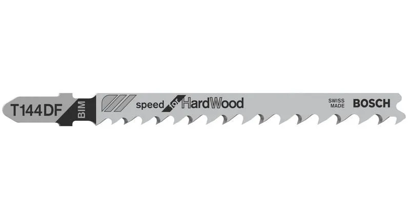 Bosch PRO Hardwood fast T144DF Stichsägeblatt, 100 mm, 5-tlg.