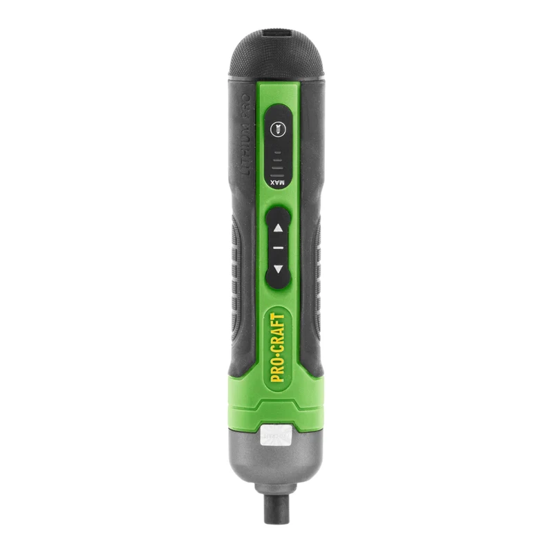 Procraft KS510 Akku Schraubendreher 3,6 V 10 Nm + Integrierter Akku 1,5 Ah + 27 tlg. Bit Set + Koffer