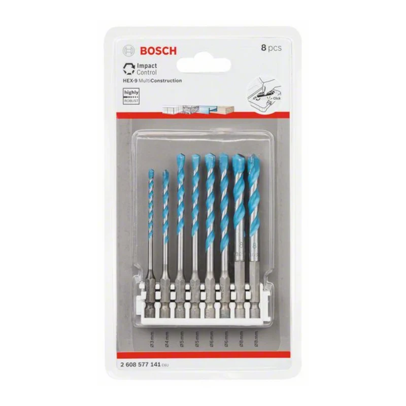 Bosch MultiConstruction Bohrerset Hex-9 8tlg. (2608577141)