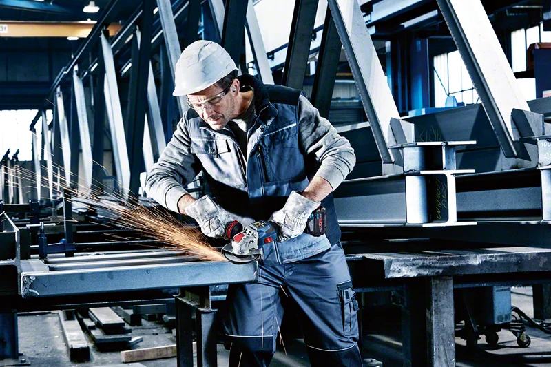 Bosch Akku-Winkelschleifer BITURBO mit X-LOCK GWX 18V-15 SC, L-BOXX