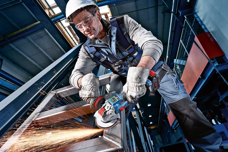 Bosch Akku-Winkelschleifer BITURBO mit X-LOCK GWX 18V-15 SC, L-BOXX