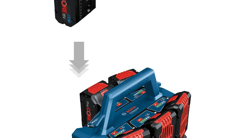 Bosch PRO Ladegerät GAL 18V6-80 (Sequentielles Laden von 6 Akkus, Ladestrom: 8 A, 2 Ladezyklen: 80/100%, Prioritätsstarttast)
