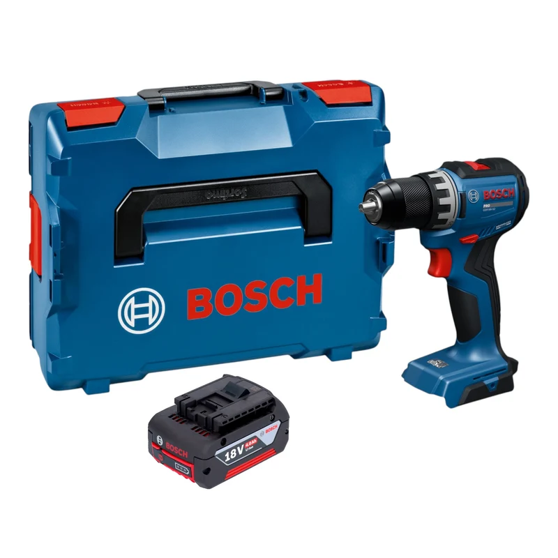 Bosch GSR 18V-52 Professional Akku Bohrschrauber 18 V 70 Nm Brushless + 1x Akku 4,0 Ah + L-Boxx - ohne Ladegerät