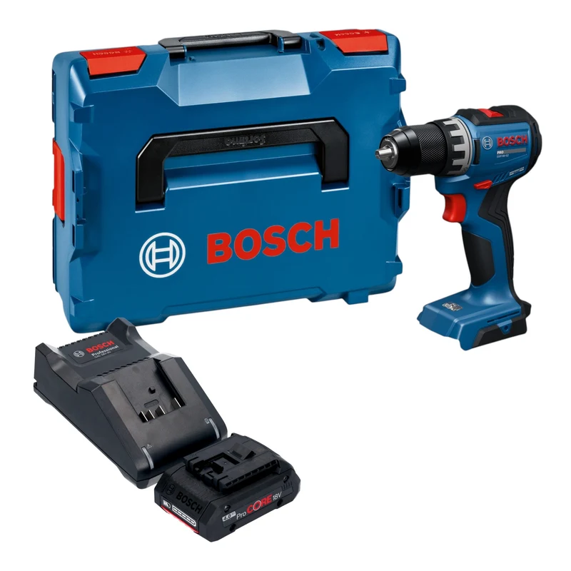 Bosch GSR 18V-52 Professional Akku Bohrschrauber 18 V 70 Nm Brushless + 1x ProCORE Akku 4,0 Ah + Ladegerät + L-Boxx