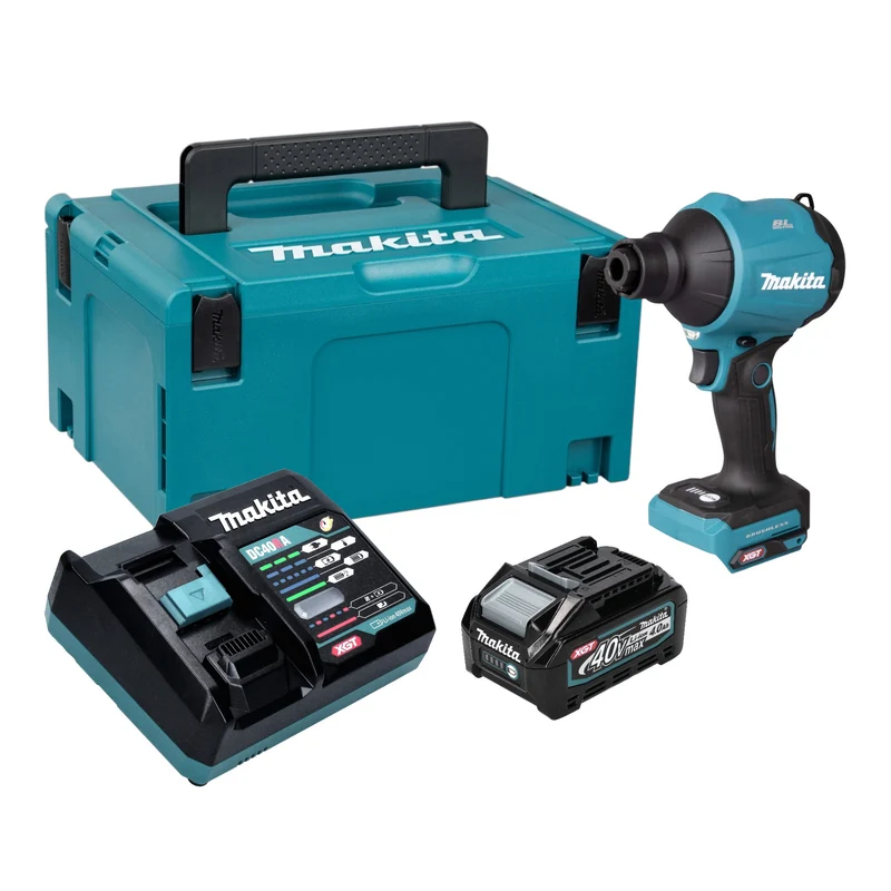 Makita AS 001 GM101 Akku Gebläse 40 V max. Brushless + 1x Akku 4,0 Ah + Ladegerät + Makpac