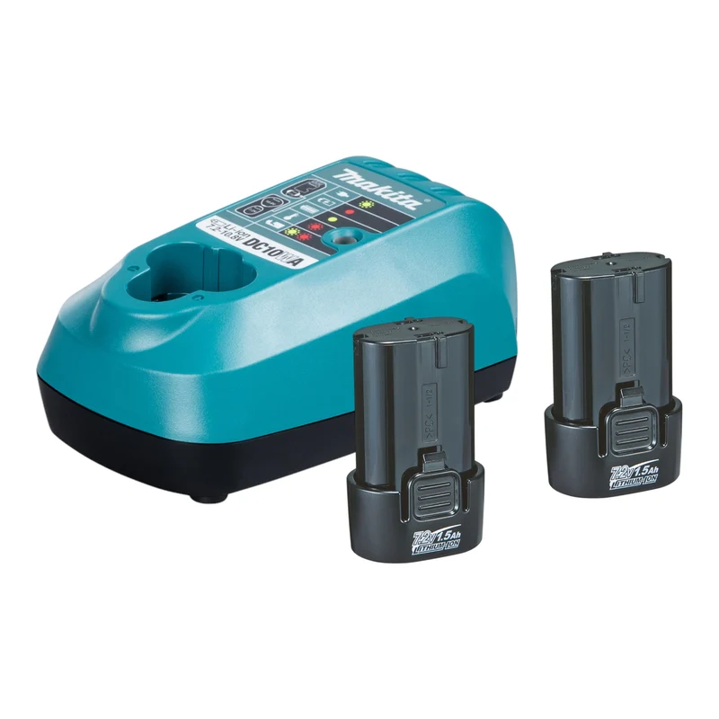 Makita DF 012 DSJ Akku Knickschrauber 7,2 V 5,6 Nm + 2x Akku 1,5 Ah + Ladegerät + Makpac