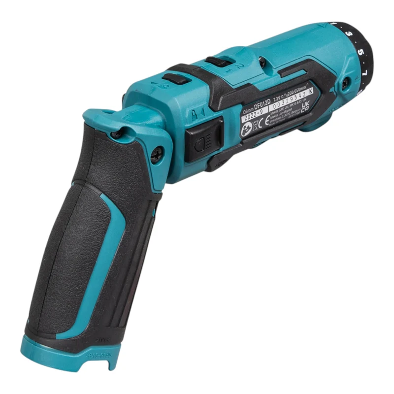 Makita DF 012 DSJ Akku Knickschrauber 7,2 V 5,6 Nm + 2x Akku 1,5 Ah + Ladegerät + Makpac