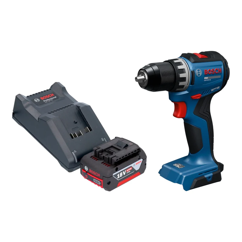 Bosch GSR 18V-52 Professional Akku Bohrschrauber 18 V 70 Nm Brushless + 1x Akku 4,0 Ah + Ladegerät