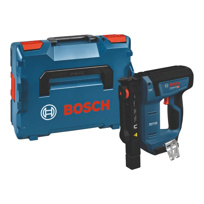 Bosch GTH 18V-14 Akku Holzklammerer 18 V 10,6 x 6 - 14 mm Brushless ( 0601482801 ) + L-Boxx - ohne Akku, ohne Ladegerät