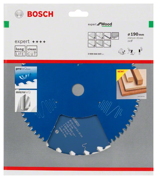 Bosch Expert for Wood Kreissägeblatt 190x30x2.6 mm 24 Zähne für Holz