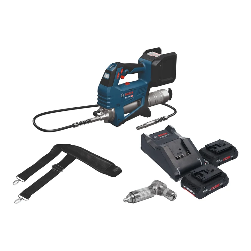 Bosch GFP 18V-10 Akku Fettpresse 18 V 10000 psi + 2x ProCORE Akku 4,0 Ah + Ladegerät