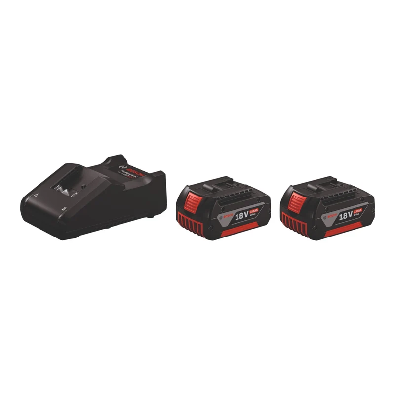 Bosch 18 V Profi-Set ( 0615V0003D ) mit GSR 18V-45 + GBH 18V-22 + 45 tlg. Bit Set + 3 tlg. SDS plus-5 Schlagbohrer Set + 2x Akku 4,0 Ah + Ladegerät + Tasche