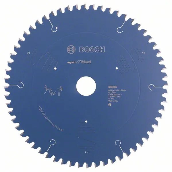 Bosch Kreissägeblatt Expert for Wood, 254 x 30 x 2,4 mm, 60