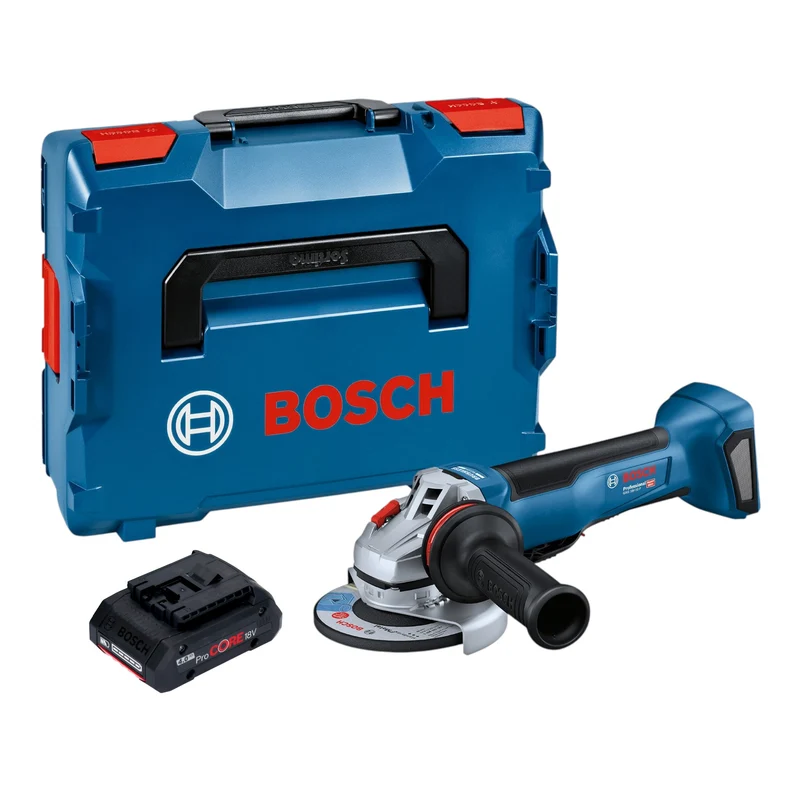 Bosch GWS 18V-10 P Professional Akku Winkelschleifer 18 V 125 mm Brushless + 1x ProCORE Akku 4,0 Ah + L-Boxx - ohne Ladegerät