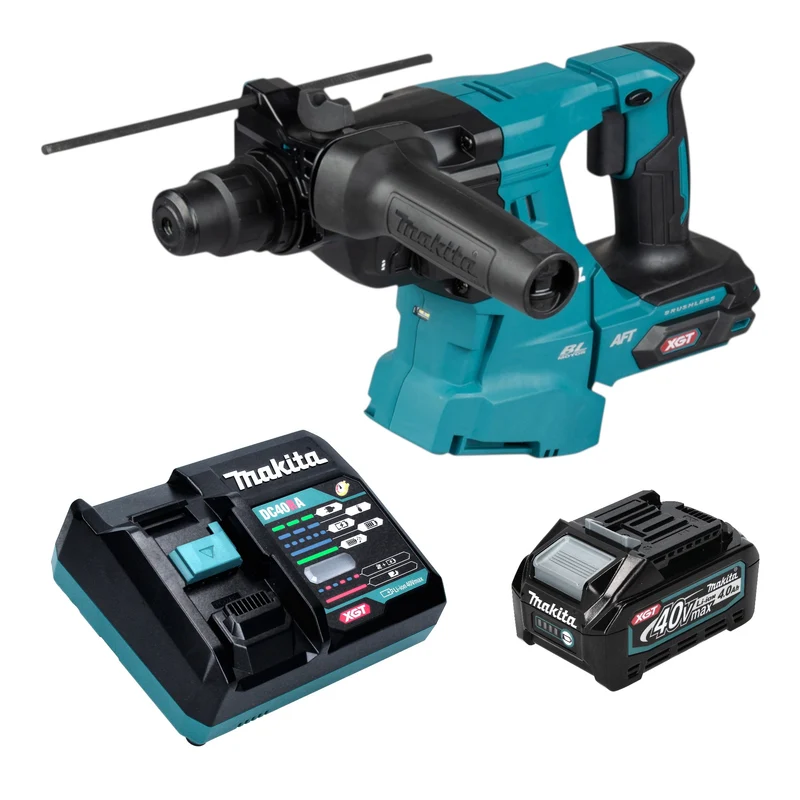 Makita HR 011 GM101 Akku Kombihammer 40 V max. 3,3 J SDS plus Brushless + 1x Akku 4,0 Ah + Ladegerät