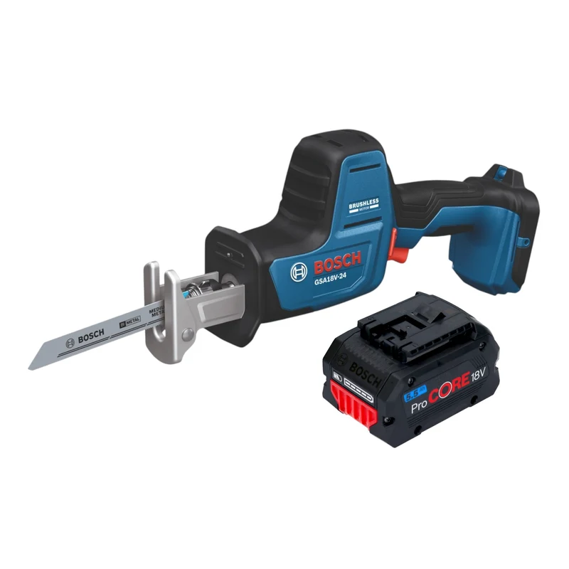 Bosch GSA 18V-24 Professional Akku Säbelsäge 18 V 230 mm Brushless + 1x ProCORE Akku 5,5 Ah - ohne Ladegerät