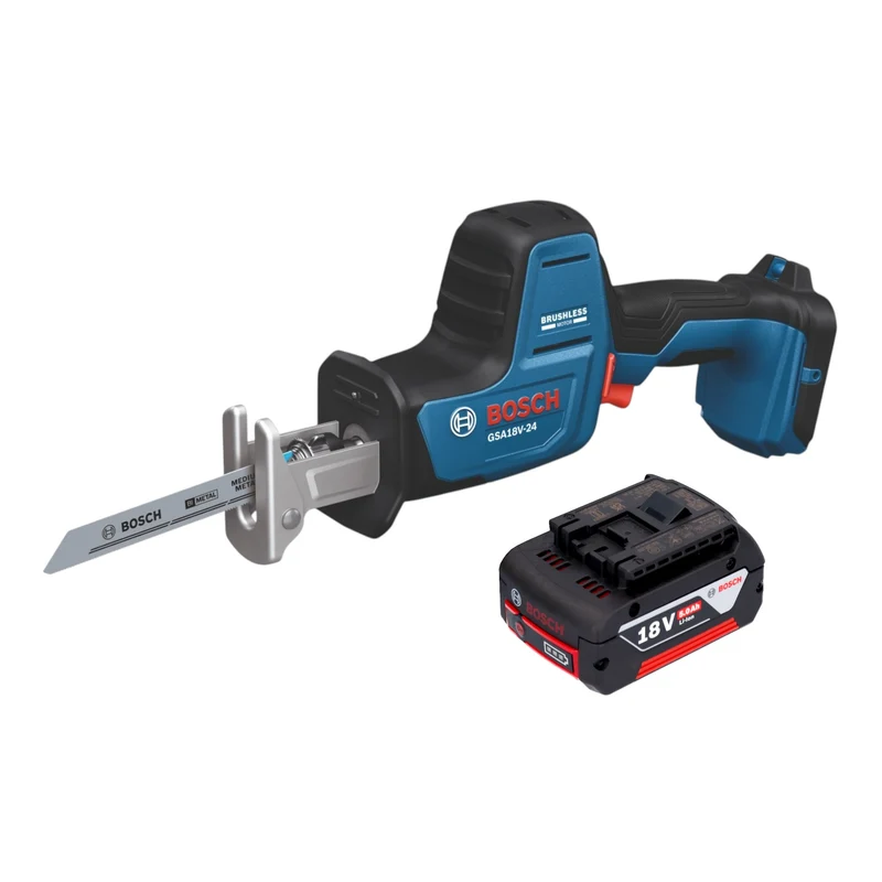 Bosch GSA 18V-24 Professional Akku Säbelsäge 18 V 230 mm Brushless + 1x Akku 5,0 Ah - ohne Ladegerät