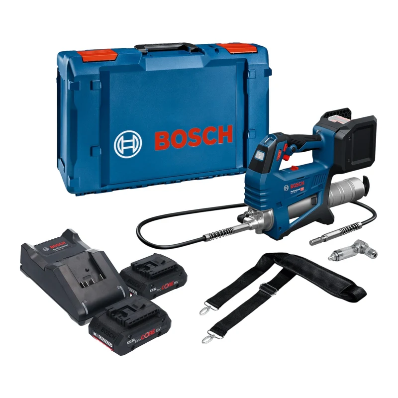 Bosch GFP 18V-10 Akku Fettpresse 18 V 10000 psi + 2x ProCORE Akku 4,0 Ah + Ladegerät + XL-Boxx