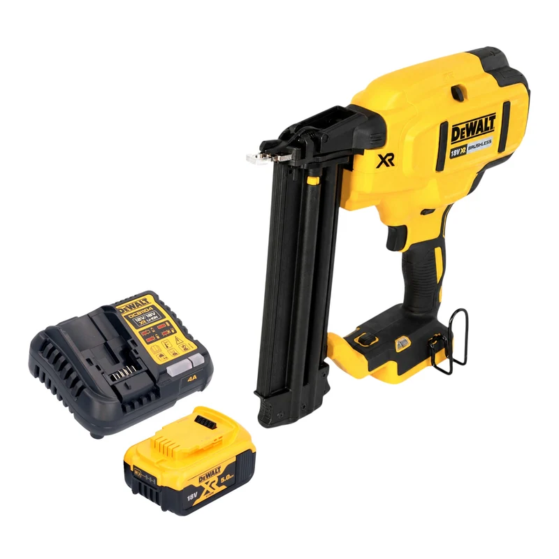 DeWalt DCN 680 P1 Akku Nagler 18 V 15 - 54 mm Brushless + 1x Akku 5,0 Ah + Ladegerät