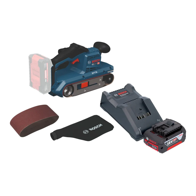 Bosch GBS 18V-75 Akku Bandschleifer 18 V 76 x 533 mm Brushless + 1x Akku 4,0 Ah + Ladegerät