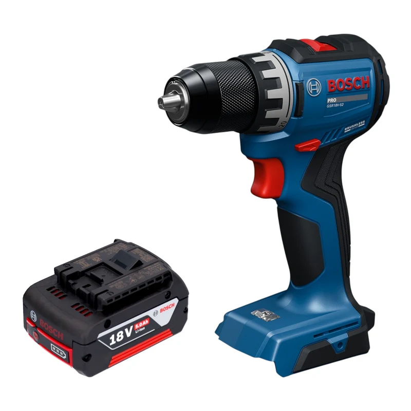 Bosch GSR 18V-52 Professional Akku Bohrschrauber 18 V 70 Nm Brushless + 1x Akku 5,0 Ah - ohne Ladegerät