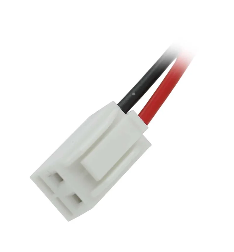 AccuCell Notleuchtenakku NiMH 4,8V 2500mAh F2x2 Sub-C mit 60mm Kabel und Stecker