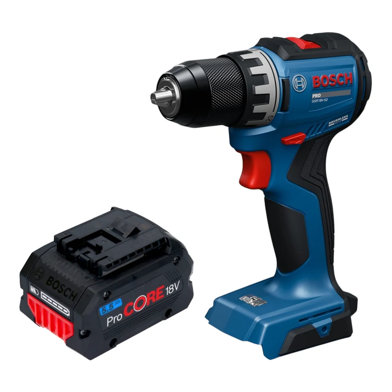Bosch GSR 18V-52 Professional Akku Bohrschrauber 18 V 70 Nm Brushless + 1x ProCORE Akku 5,5 Ah - ohne Ladegerät