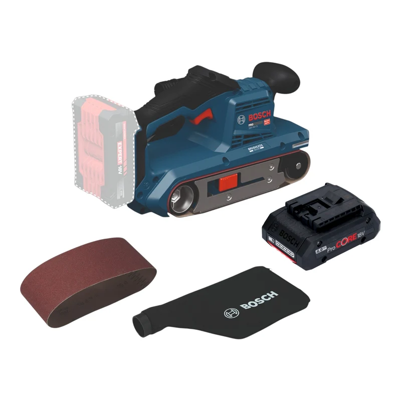 Bosch GBS 18V-75 Akku Bandschleifer 18 V 76 x 533 mm Brushless + 1x ProCORE Akku 4,0 Ah - ohne Ladegerät
