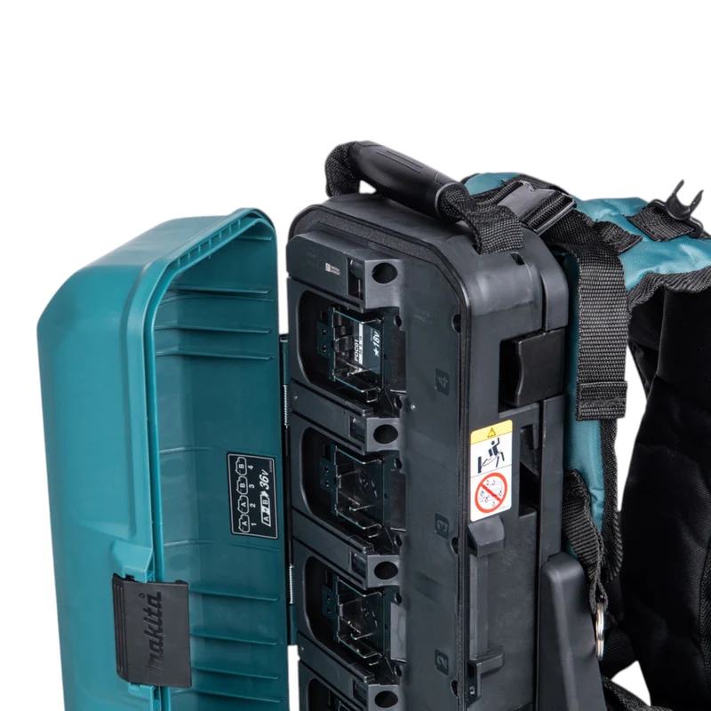 Makita PDC 01 Akku Rucksack 36 V ( 2x 18 V ) + Akku Adapter 18V + 4x Akku 4,0 Ah + Ladegerät