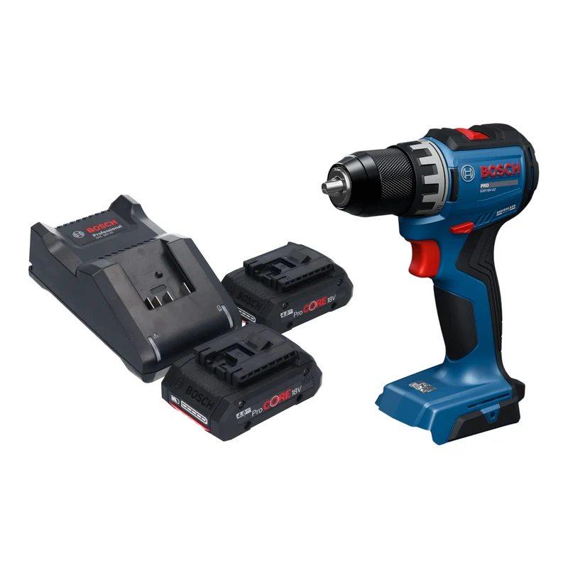 Bosch GSR 18V-52 Professional Akku Bohrschrauber 18 V 70 Nm Brushless + 2x ProCORE Akku 4,0 Ah + Ladegerät