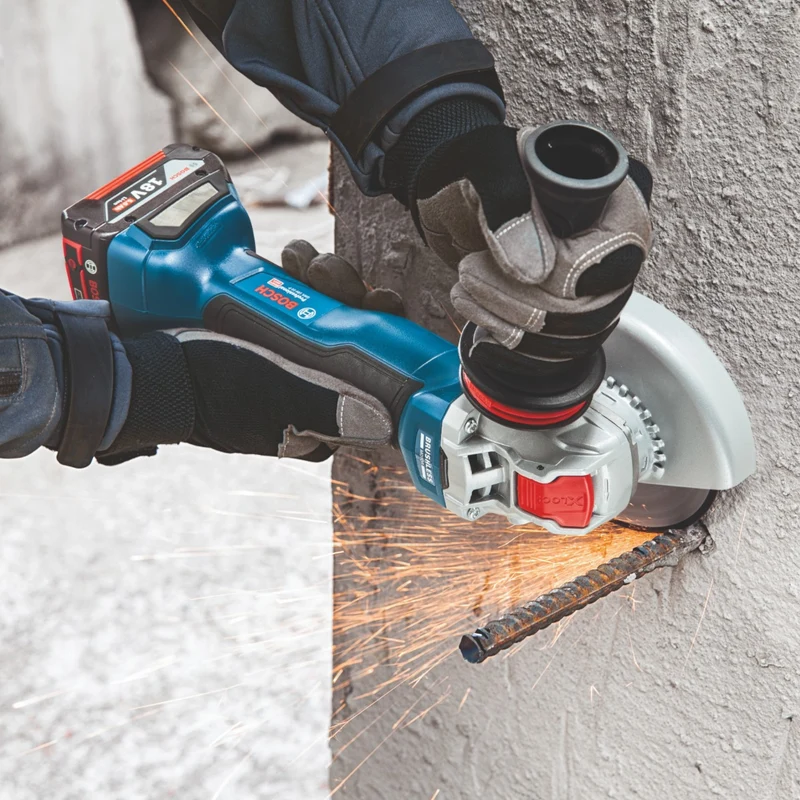 Bosch GWS 18V-10 P Professional Akku Winkelschleifer 18 V 125 mm Brushless + 2x ProCORE Akku 4,0 Ah + Ladegerät