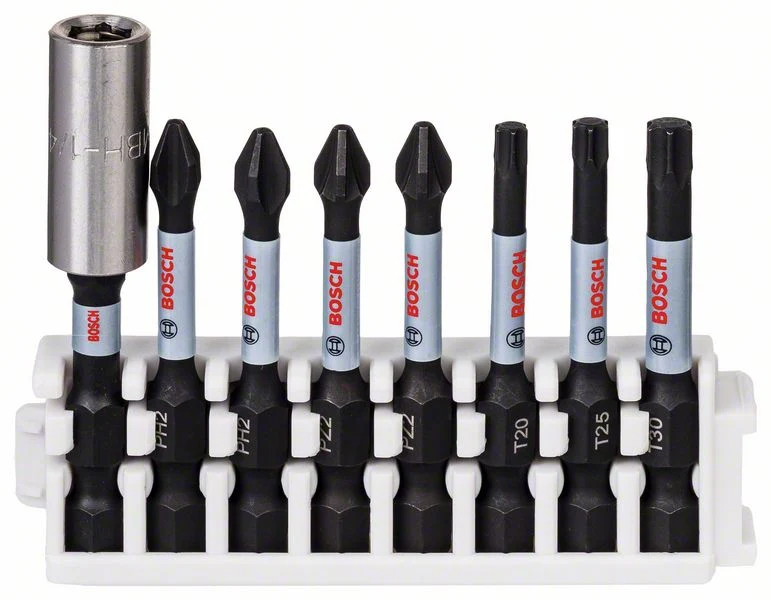 Bosch PRO Impact gemischtes Set, PH1, PH2(x2), PH3, PZ1, PZ2(x2), PZ3, 55 mm, 8-tlg.