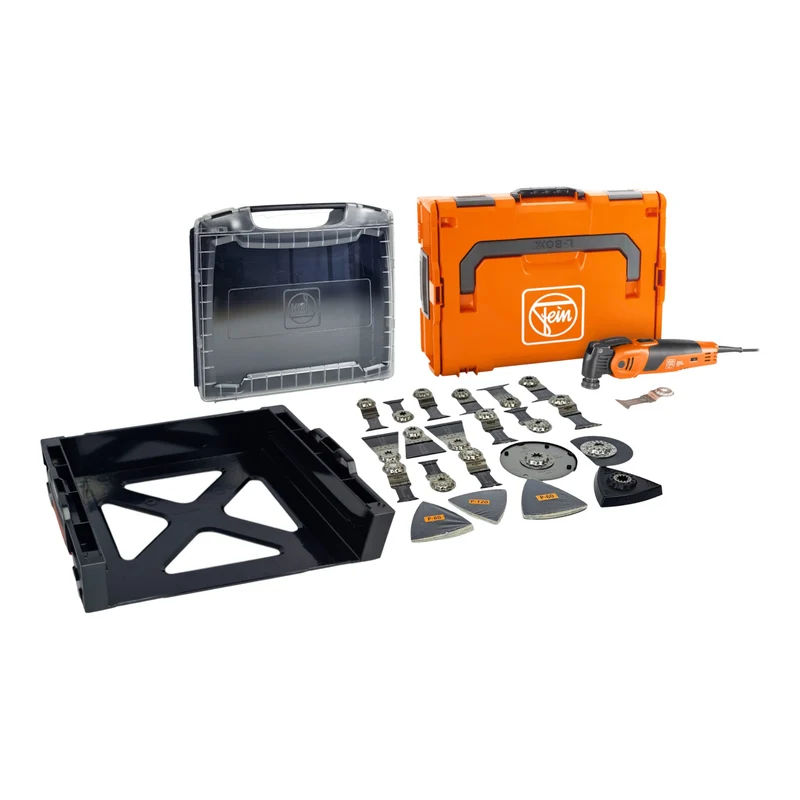 Fein Multimaster MM 700 Max Multifunktionswerkzeug 450 W Starlock Max + 33 tlg. Zubehör Set + L-Boxx