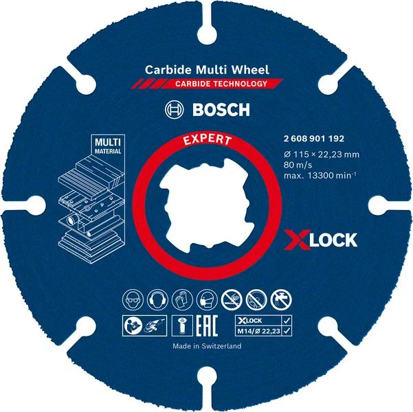 Bosch EXPERT Carbide Multi Wheel X-LOCK Trennscheibe, 115 mm, 22,23 mm