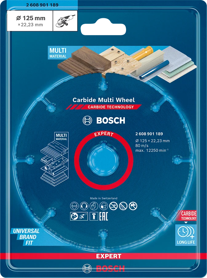 Bosch EXPERT Trennscheibe Carbide Multi Wheel Ø 125 x 22.23 mm