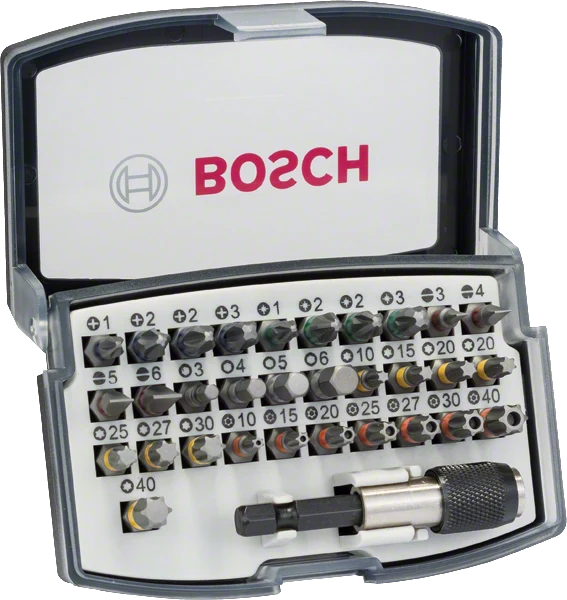 Bosch PRO Extra Hard-Schrauberbit Set (32 tlg. PH/PZ/Hex/T/TH/S in Box)
