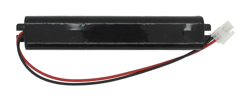 AccuCell Notleuchtenakku NiMH 7,2V 1500mAh L2x3 Mignon mit 200mm Kabel Stecker passend für Philips TrustSight Linear 3W 1 hour
