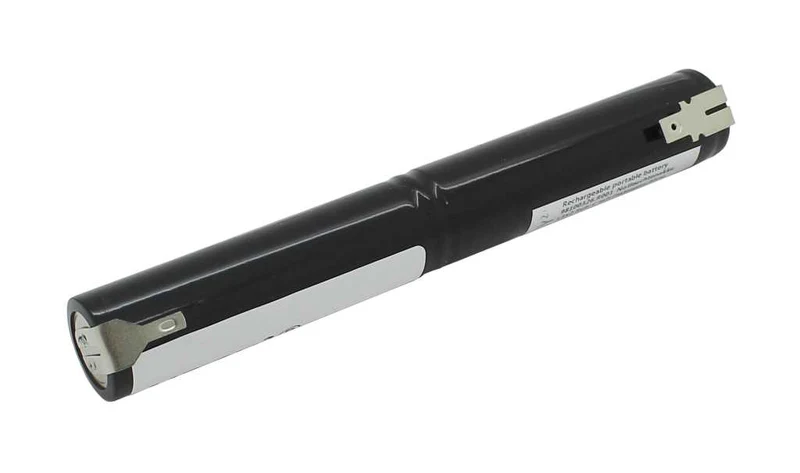 AccuCell Notleuchtenakku NiMH 2,4V 3600mAh L1x2 5/4A mit Faston-Anschluss ersetzt Zumtobel 59009220