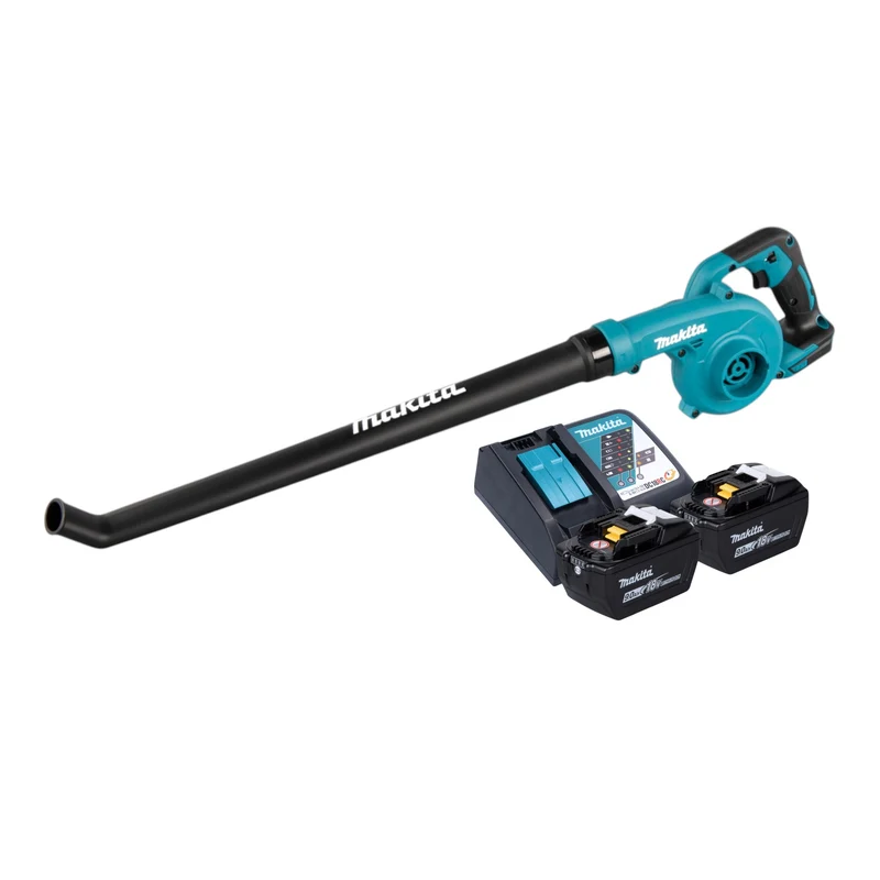 Makita DUB 186 Z Akku Gebläse 18 V + 2x Akku 9,0 Ah + Ladegerät