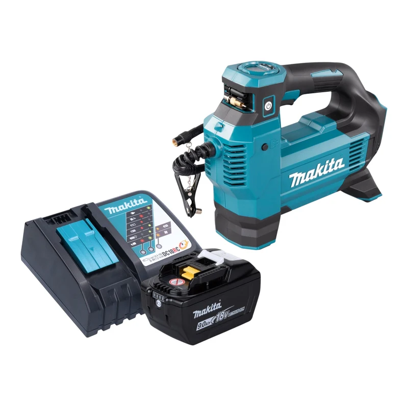 Makita DMP 181 Z Akku Kompressor 18 V 11,1 bar + 1x Akku 9,0 Ah + Ladegerät