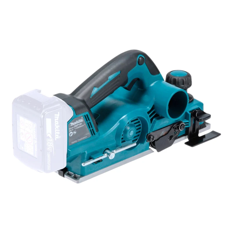 Makita DKP 181 Z Akku Hobel 18 V 82 mm Brushless + 1x Akku 9,0 Ah - ohne Ladegerät
